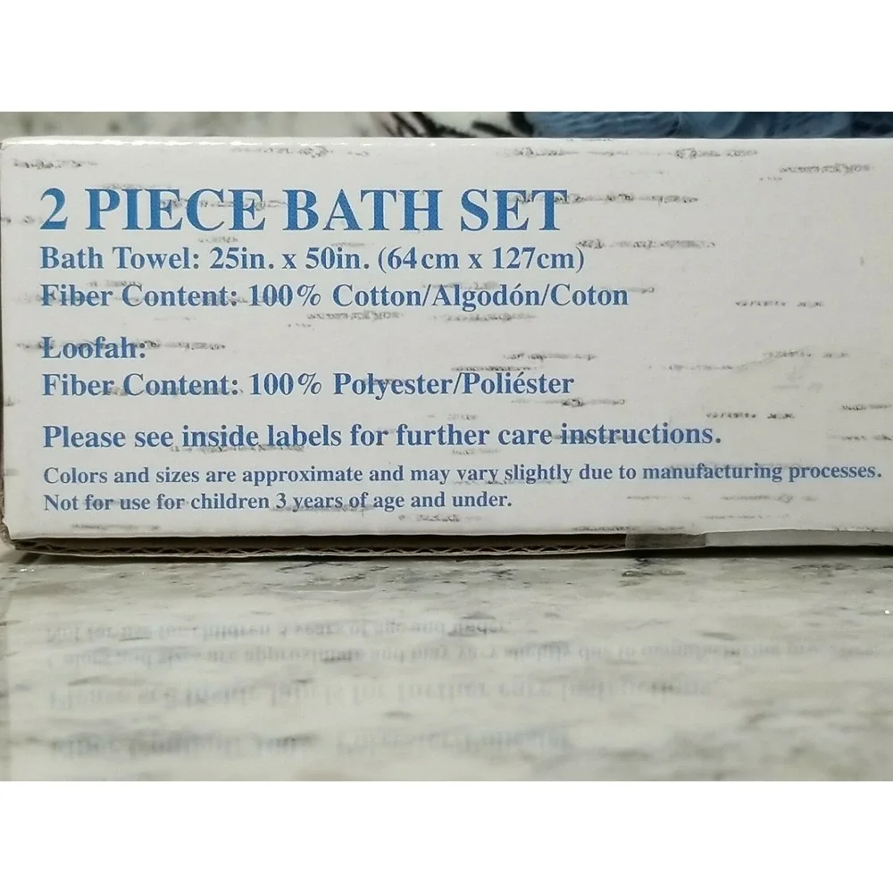 Disney Frozen‎ II 2 Piece Bath Set Elsa Blue Cotton Towel and Loofah NIB